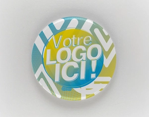 Badge Magnet Puissant en Néodyme - Diamètre 45mm - Made in France personnalisable