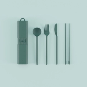 Couvert made in France BINI - Kit de couvert en matière naturelle biosourcée personnalisable