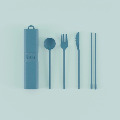 image du produit Couvert made in France BINI - Kit de couvert en matière naturelle biosourcée