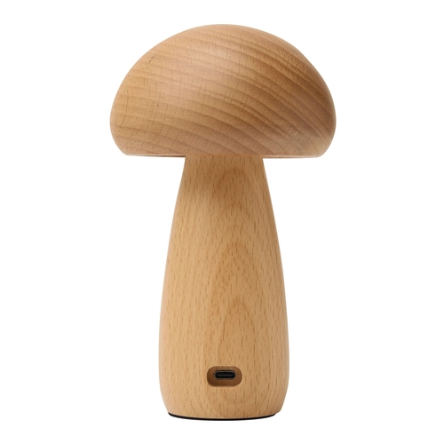 image du produit Lampe de table LED en bois forme champignon