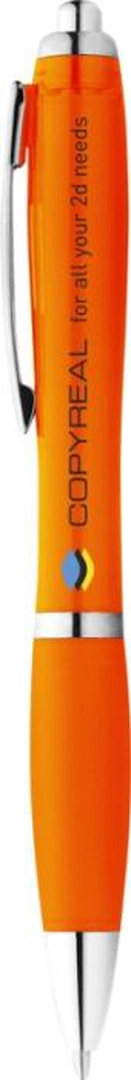 Stylo bille avec corps et grip colorés personnalisable