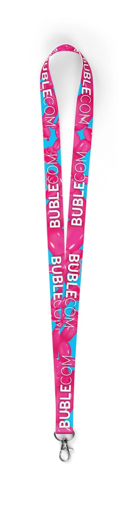 Lanyard sublimé polyester personnalisable