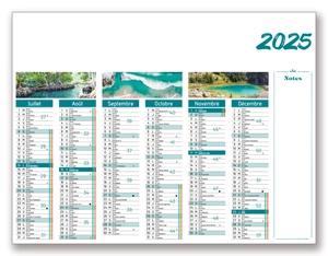 Calendrier Publicitaire Demi Format Recto Verso personnalisable