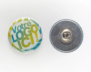 Badge attache magnétique - Diamètre 25mm - Made in France