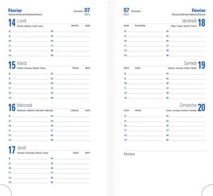 Agenda de poche 128 pages - Made In France personnalisable