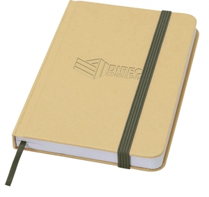 Carnet A6 uni recyclé à couverture rigide personnalisable