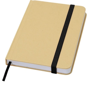 Carnet A6 uni recyclé à couverture rigide personnalisable