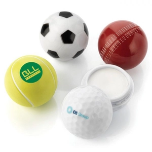 Baume à lèvre personnalisable en forme de ballon de sport personnalisable