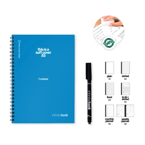 Bloc-notes A5 « Infinitebook » avec couverture souple