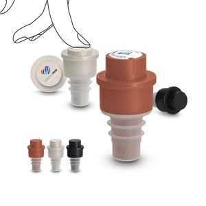 Bouchon de bouteille avec pompe vide d'air personnalisable