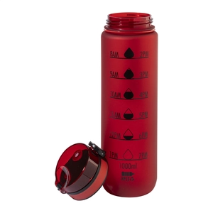 Bouteille avec graduation en RPET - 1 litre personnalisable