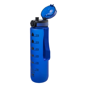 Bouteille avec graduation en RPET - 1 litre personnalisable