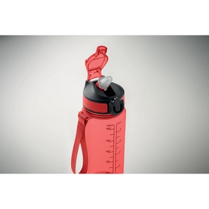 Bouteille de sport motivante en RPET avec paille intégrée personnalisable