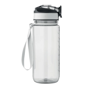 Bouteille de sport motivante en RPET avec paille intégrée personnalisable