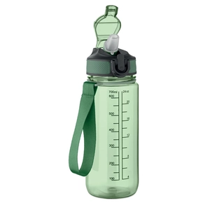 Bouteille de sport motivante en RPET avec paille intégrée personnalisable