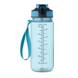 Bouteille de sport motivante en RPET avec paille intégrée personnalisable