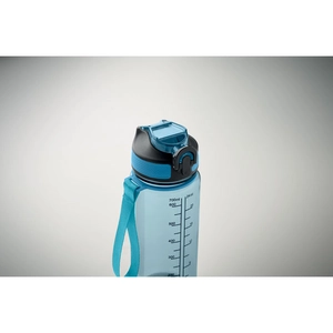 Bouteille de sport motivante en RPET avec paille intégrée personnalisable