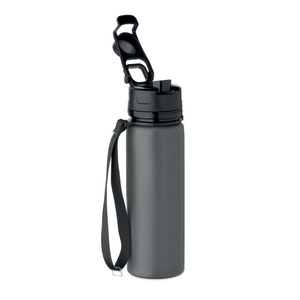 Bouteille de sport pliable en silicone avec couvercle en PP personnalisable