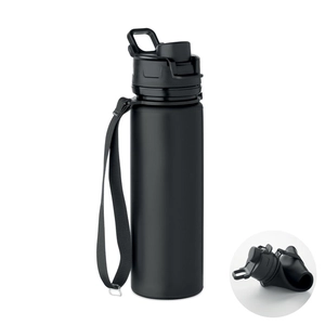 Bouteille de sport pliable en silicone avec couvercle en PP personnalisable