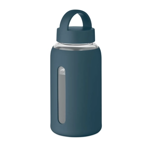 Bouteille en verre borosilicate de haute qualité avec pochette en silicone