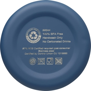 Bouteille isotherme 500ml avec isolation par le vide et couche de cuivre personnalisable