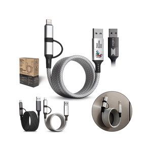 Câble de charge 6 en 1 à enroulement magnétique personnalisable