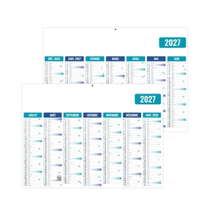 Calendrier bancaire personnalisé pas cher gamme éco personnalisable
