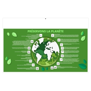 Calendrier bancaire publicitaire 13 mois mosaique - avec photos personnalisable personnalisable