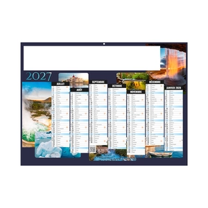 Calendrier bancaire publicitaire thermal et nature personnalisable