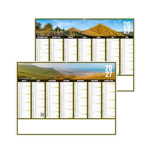 Calendrier bancaire publicitaire vues panoramiques Hauts de France