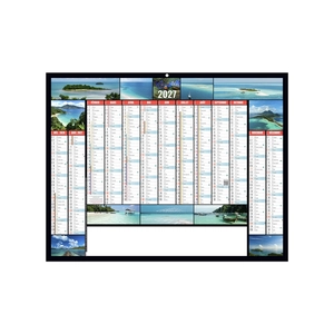 Calendriers bancaires publicitaires de 13 mois - spécial tropiques