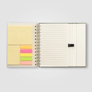Carnet à spirales avec notes adhésives - B6 personnalisable