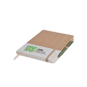Carnet A5 couverture coton et fibres de bambou personnalisable