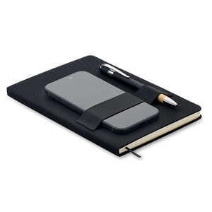 Carnet A5 en feutre RPET 600D à couverture rigide personnalisable