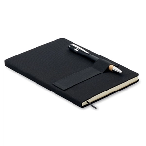 Carnet A5 en feutre RPET 600D à couverture rigide personnalisable
