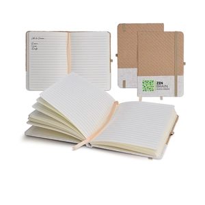Carnet B6 couverture coton et fibres de bambou personnalisable