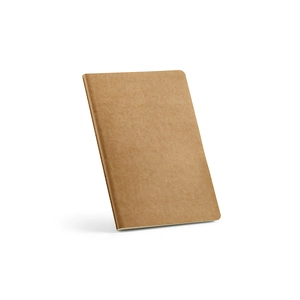Carnet de notes A5 couverture en carton recyclé - 160 pages ivoires lignées FSC 70g/m2 personnalisable
