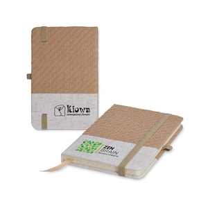 Carnet de poche couverture coton et fibres de bambou personnalisable