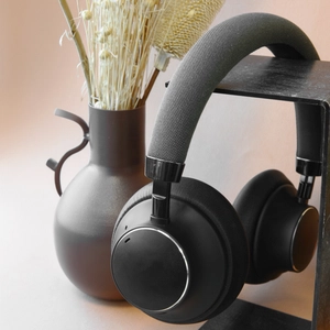 Casque à réduction de bruit ANC sans fil noir personnalisable