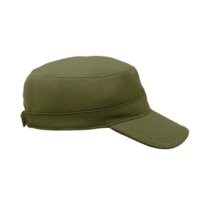 Casquette militaire en coton brossé 260gr/m² avec bande de transpiration personnalisable
