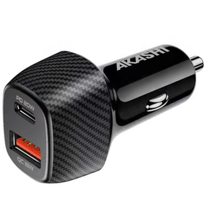 Chargeur allume cigare avec USB Type C 20W - charge rapide personnalisable