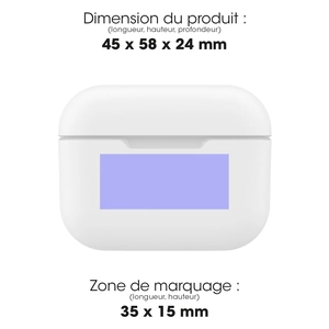 Ecouteurs à réduction de bruit ANC sans fil bluetooth blanc personnalisable