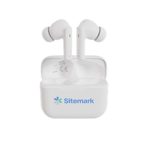 Ecouteurs à réduction de bruit ANC sans fil bluetooth blanc personnalisable