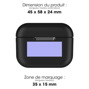 Ecouteurs à réduction de bruit ANC sans fil bluetooth noir personnalisable