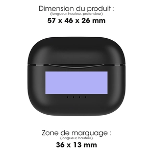Ecouteurs sans fil bluetooth 5.4 avec socle de charge personnalisable