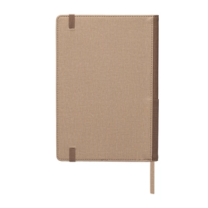 Ensemble carnet rechargeable en PU recyclé bicolore avec stylo – A5 personnalisable