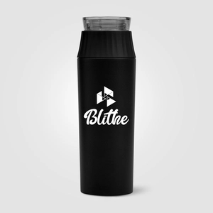 Gourde à couvercle étanche en acier inoxydable recyclé - 590 ml personnalisable