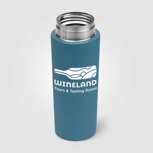 Gourde à couvercle étanche en acier inoxydable recyclé - 590 ml personnalisable