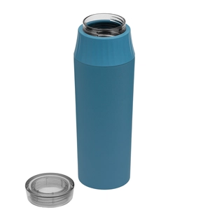 Gourde à couvercle étanche en acier inoxydable recyclé - 590 ml personnalisable