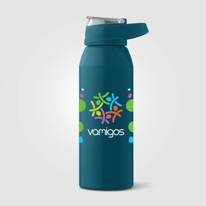 Gourde de sport en acier inoxydable recyclé – 710 ml personnalisable